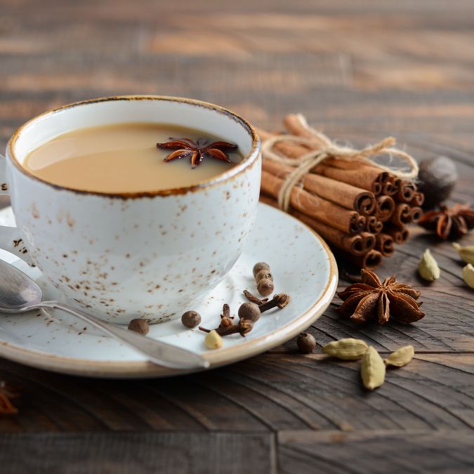 Cinnamon tea with other spices