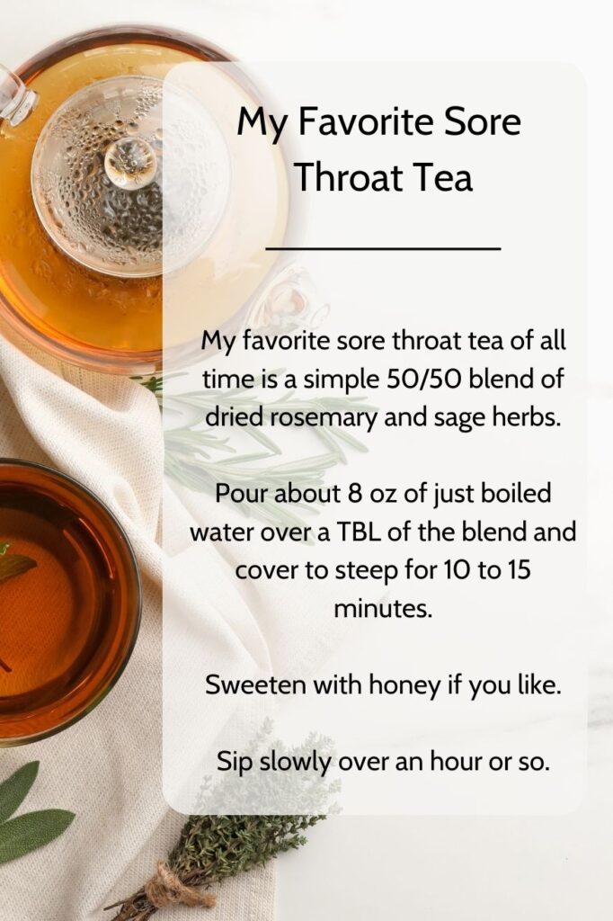 A recipe for throat spray