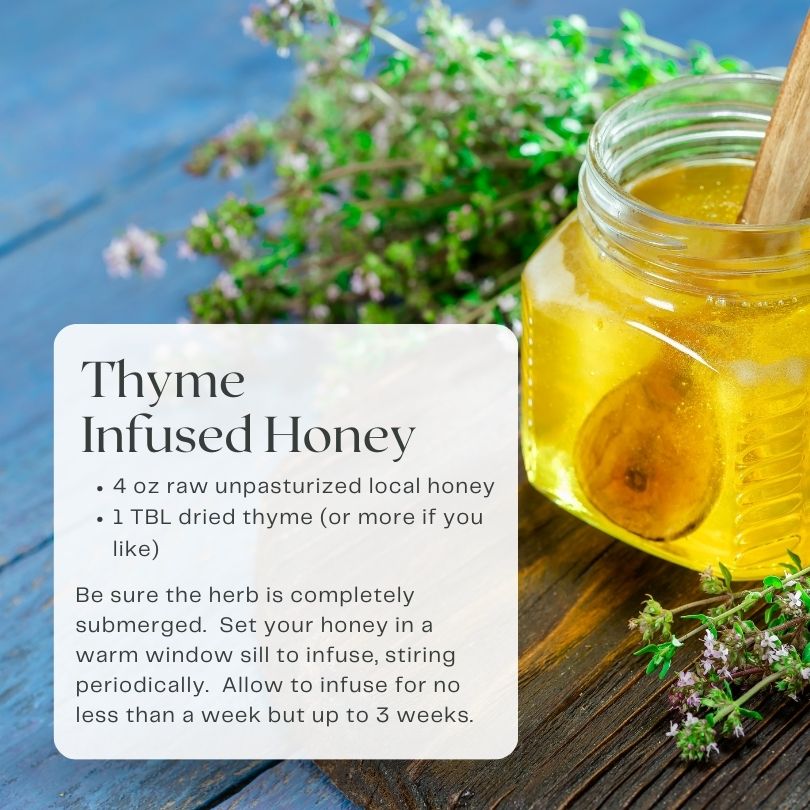 Thyme infused honey recipe