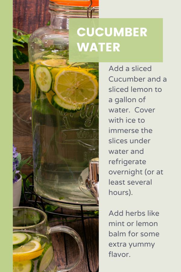 Cucumber water recipe