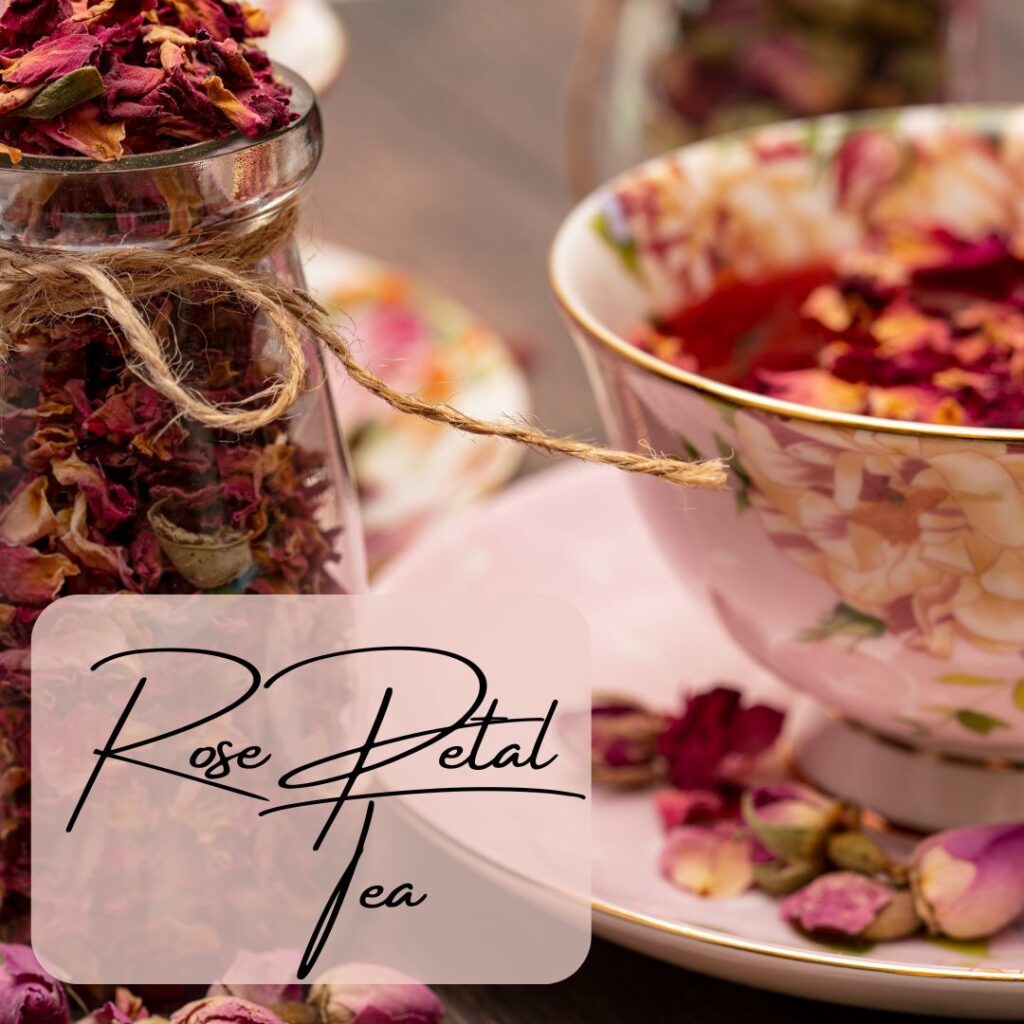 Rose petal tea